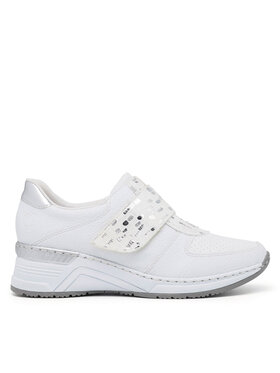 Rieker Rieker Sneakersy N4354-81 Bílá