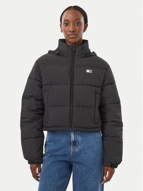 Tommy Jeans Tommy Jeans Geacă de iarnă Flag Ess DW0DW21620 Negru Regular Fit
