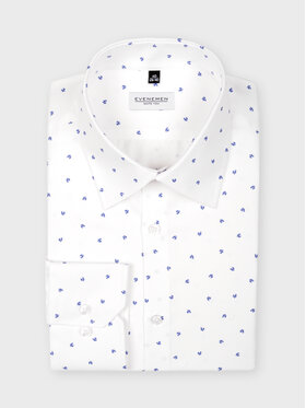 Evenemen Evenemen Koszula STAMPA K60081 Biały Slim Fit