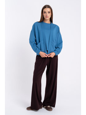 CLICK CLICK Kardigan 71-0046 Niebieski Regular Fit