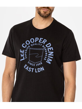 Lee Cooper Lee Cooper T-Shirt SUPERIOR Czarny Regular Fit