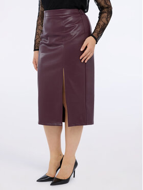 Fiorella Rubino Fiorella Rubino Gonna 1304T000377N036 Bordeaux Slim Fit