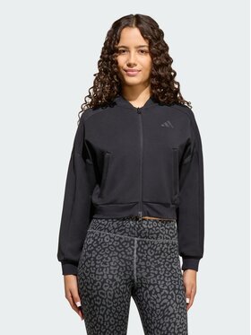 adidas adidas Bluza FUTURE ICONS 3 STRIPES FULL ZIP Czarny Loose Fit