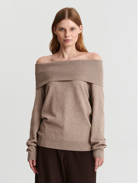 TATUUM TATUUM Sweter SELENA Beżowy Classic Fit
