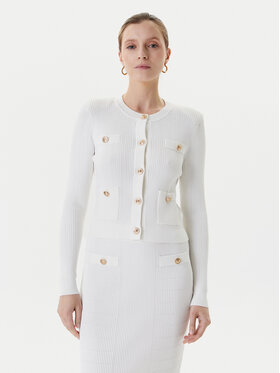 Guess Guess Ζακέτα W5YR09 Z0130 Λευκό Regular Fit