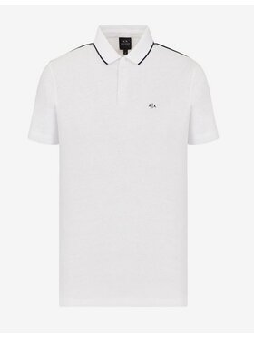 Armani Exchange Armani Exchange Polo 3KZFFU ZJ9EZ 1100 Biały Regular Fit