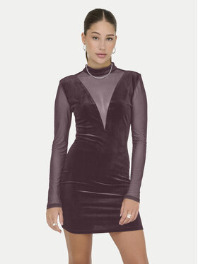 ONLY ONLY Sukienka koktajlowa Smooth 15360667 Fioletowy Slim Fit