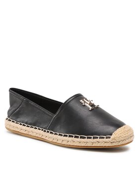 Tommy Hilfiger Tommy Hilfiger Espadrilky Essential Leather Espadrille FW0FW07100 Černá
