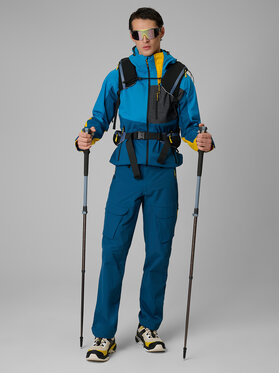 4F 4F Spodnie outdoor TREKKING Granatowy Regular Fit