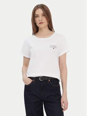 Tommy Hilfiger Tommy Hilfiger T-Shirt UW0UW04525 Weiß Relaxed Fit