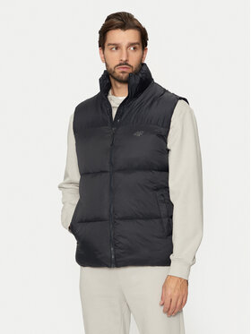 4F 4F Vestă 4FWAW24TVJAM147 Negru Regular Fit