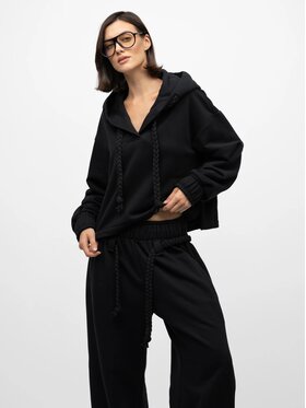 MANDRAGORA MANDRAGORA Bluza Sento Czarny Standard Fit