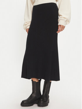 Calvin Klein Calvin Klein Midi sukňa K20K207688 Čierna Regular Fit