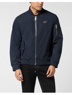 PHILIPP PLEIN PHILIPP PLEIN Kurtka bomber 25601 Granatowy Regular Fit