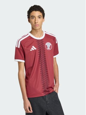 adidas adidas Koszulka techniczna Qatar Czerwony Slim Fit