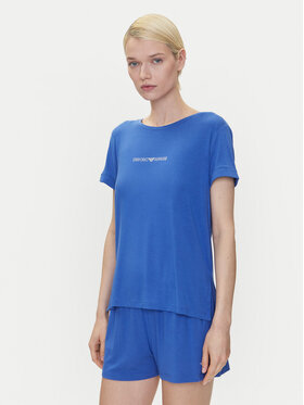 Emporio Armani Emporio Armani T-Shirt EW000780 AF12192 UA012 Modrá Regular Fit