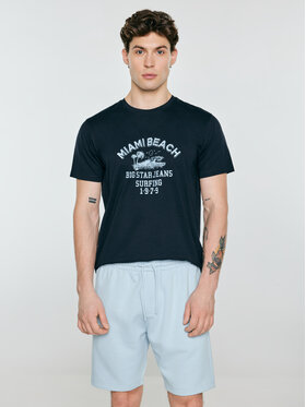 BIG STAR BIG STAR T-Shirt FORS Granatowy Basic Fit