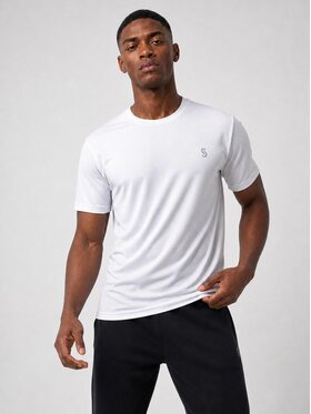 Jigga Wear Jigga Wear Koszulka techniczna 131623 Biały Regular Fit