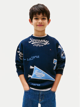 Tommy Hilfiger Tommy Hilfiger Sweatshirt All Over Printed KB0KB09804 Dunkelblau Regular Fit