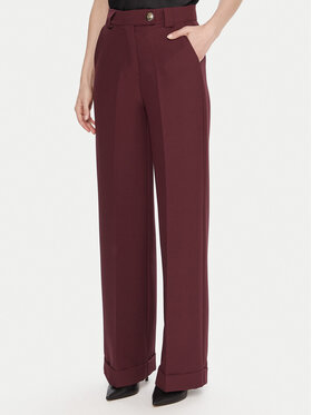 Maryley Maryley Текстилни панталони 25IB563/43BU Бордо Regular Fit