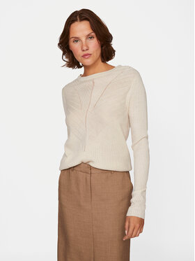 Vila Vila Sweter Olina 14098889 Beżowy Regular Fit