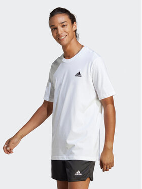 adidas adidas T-Shirt Essentials Single Jersey Embroidered Small Logo T-Shirt IC9286 Biały Regular Fit