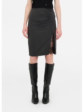 Liu Jo Liu Jo Spódnica midi CF5233T054AC3782 Szary Regular Fit