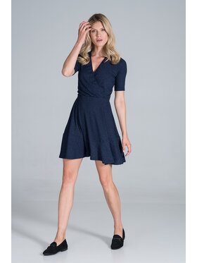 FIGL FIGL Šaty M821 Tmavomodrá Regular Fit