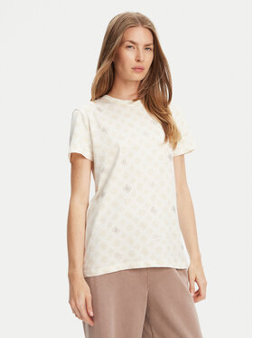 Guess Guess T-krekls V5YI04 I3Z14 Écru Regular Fit