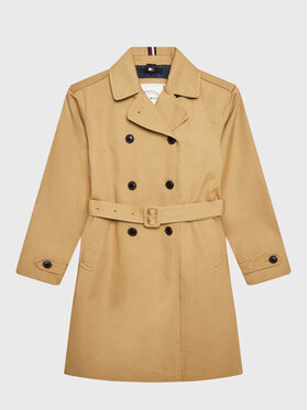 Tommy Hilfiger Tommy Hilfiger Trench KG0KG07057 D Bej Relaxed Fit
