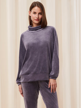 Triumph Triumph Mikina Cozy Comfort Velour Sweater 10216547 Šedá Regular Fit