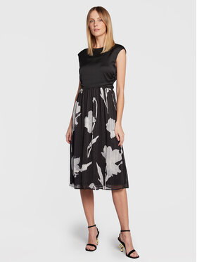DKNY DKNY Koktel haljina DD2GT170 Crna Regular Fit
