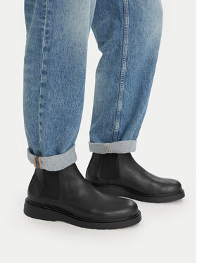 Calvin Klein Calvin Klein Chelsea cipele Combat Ess Chelsea Boot Lth YM0YM01374 Crna