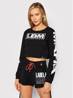 LaBellaMafia LaBellaMafia Bluzka 23078 Czarny Regular Fit