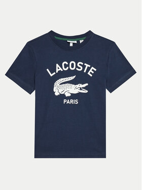 Lacoste Lacoste Marškinėliai TJ3003 Tamsiai mėlyna Regular Fit