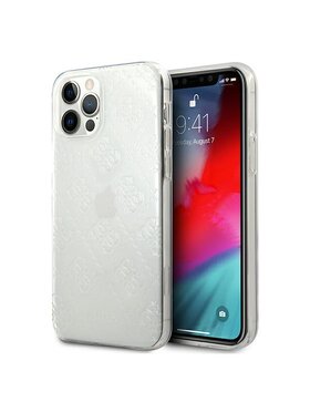 Guess Guess Etui na telefon iPhone 12/12 Pro Przezroczysty