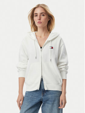 Tommy Jeans Tommy Jeans Mikina Badge DW0DW23529 Krémová Regular Fit
