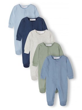 minoti minoti Komplet pajacy 28BABYPACK28 Niebieski Regular Fit