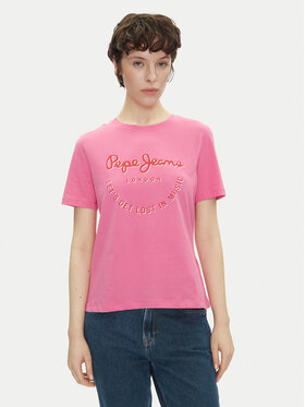 Pepe Jeans Pepe Jeans T-Shirt Rumer PL506072 Różowy Regular Fit
