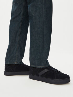 Calvin Klein Calvin Klein Tenisice Classic Cups Laceup Tape Su HM0HM02200 Crna