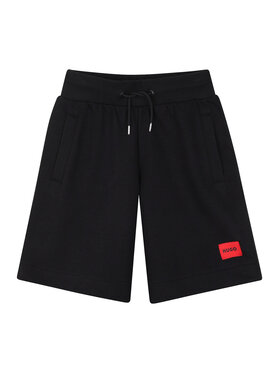 HUGO HUGO Sportske kratke hlače G01183 D Crna Regular Fit