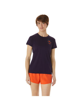 Asics Asics T-Shirt ASICS Fujitrail Logo SS Top Tee Fioletowy Regular Fit