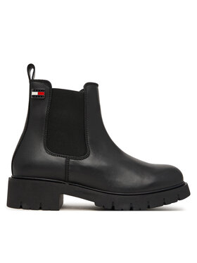 Tommy Jeans Tommy Jeans Klassische Stiefeletten Tjw Cleated Chelsea Boots EN0EN03105 Schwarz
