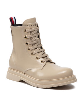 Tommy Hilfiger Tommy Hilfiger Туристически oбувки Lace-Up Bootie T4A5-32411-1453500 M Бежов