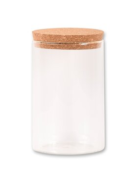 MIAhome MIAhome Pojemnik na żywność szklany 800 ml z korkowym zamknięciem KAIA-4 Bezbarwny
