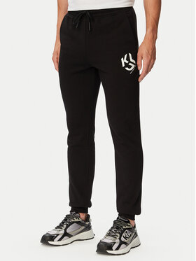 Karl Lagerfeld Jeans Karl Lagerfeld Jeans Teplákové kalhoty B3M10013 Černá Slim Fit