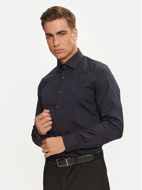 Michael Kors Michael Kors Košeľa MK0DS01294 Tmavomodrá Slim Fit