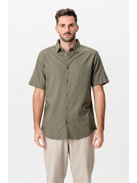 TeeShoppen TeeShoppen Koszula 'Basic Collection' Khaki Regular Fit