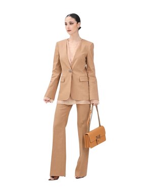 PINKO PINKO Spodnie materiałowe Pantalone donna Brązowy Regular Fit