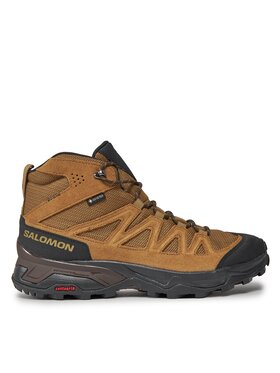 Salomon Salomon Trekkingi X Ward Leather Mid GORE-TEX L47181800 Brązowy